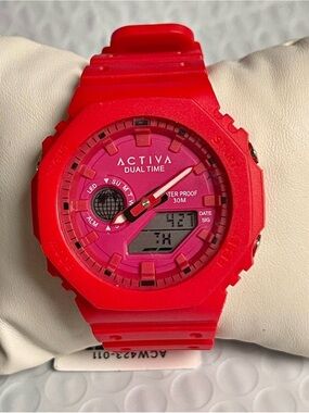 Activa Recon X Invicta Analog Digital Unisex Watch - 45.5mm, Red